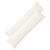 vidaXL Almofada com travesseiro HEERLEN 2 unid. Branco Tecido
