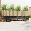 vidaXL Conjunto de Sof&aacute;s para Exterior 8 pcs Natural e Antracite