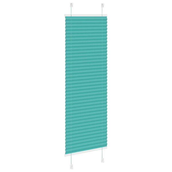 vidaXL Gasolina verde Plissada Cega 40x150 cm Largura Tecido 39,4 cm