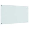 vidaXL Painel de cozinha Branco 110 x 60 cm vidro temperado