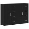 vidaXL Buffet 2 pcs Carvalho Preto 60 x 31 x 84 cm