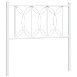 vidaXL Cabeceira de substitui&ccedil;&atilde;o 75 cm metal branco