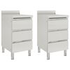 vidaXL Arm&aacute;rios de cozinha comerciais com 3 gavetas, 2 pe&ccedil;as, 50x60x96 cm