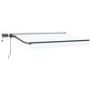 vidaXL Estrutura de Toldo Manual com LEDs 3,5 x 2,5 m