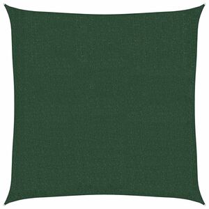 vidaXL Para-sol estilo vela 160 g/m&sup2; 2x2 m PEAD verde-escuro
