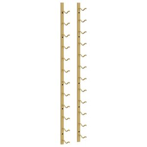 vidaXL Garrafeira de parede para 12 garrafas ferro dourado