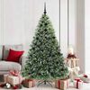 vidaXL &Aacute;rvore de Natal Artificial com 300 LEDs Verde 180 cm PE e PVC
