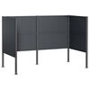 vidaXL Tela para Lixeira 167 x 85 x 113 cm A&ccedil;o Antracite