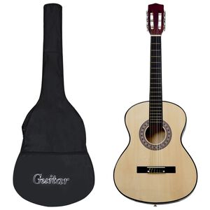 vidaXL Guitarra cl&aacute;ssica para iniciantes com saco 4/4 39"