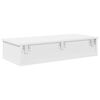 vidaXL Prateleira parede c/ gavetas 80x34x17 cm deriv. madeira branco