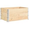 vidaXL Colares para paletes 3 pcs 80x120 cm madeira de pinho maci&ccedil;a
