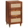 vidaXL Buffet Castanho 40 x 33,5 x 75 cm Madeira de manga maci&ccedil;a