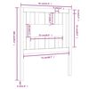 vidaXL Cabeceira de cama 81x4x100 cm pinho maci&ccedil;o preto