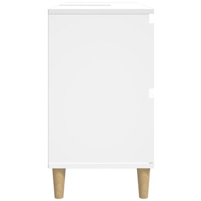 vidaXL Armário de lavatório 80x33x60 cm derivados de madeira branco