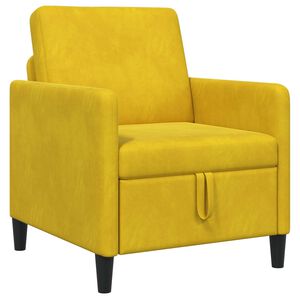 vidaXL Sofa com Armazenamento Amarelo 72 x 78 x 87 cm Poli&eacute;ster