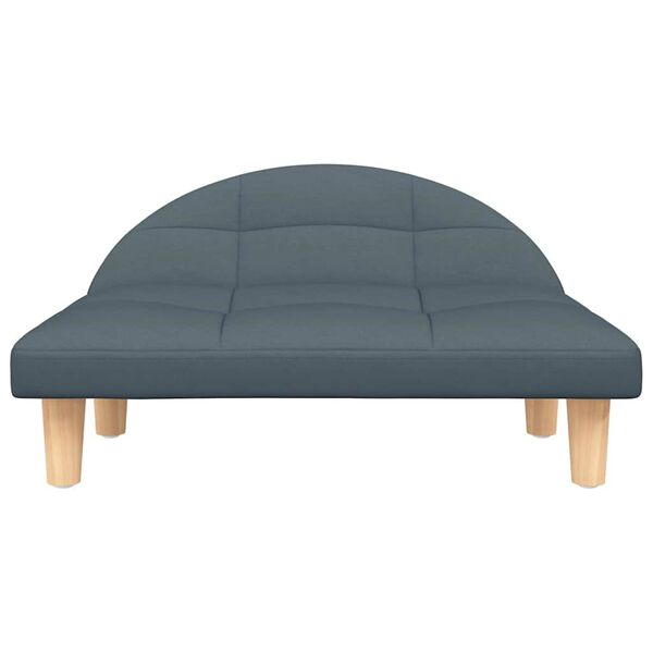 vidaXL Cama para c&atilde;es 70x52x30 cm tecido cinzento-escuro