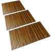 vidaXL 3 pcs Tapetes de banho de ac&aacute;cia 80 x 50 cm