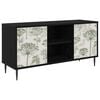 vidaXL Gabinete para TV GOTHA 102 x 33 x 51 cm Carvalho Preto