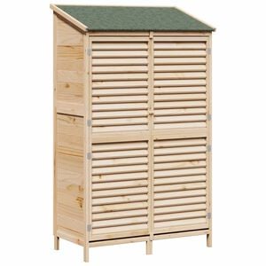 vidaXL Galp&atilde;o de Jardim com telhado Natural 106 x 56 x 176,5 cm
