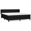 vidaXL Cama com molas/colch&atilde;o 180x200 cm tecido preto
