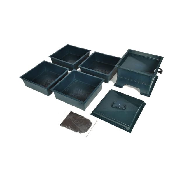 vidaXL Bandejas para vermicompostagem 4 pcs 42x42x60 cm
