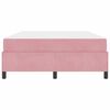 vidaXL Estrutura da Cama com colch&atilde;o Rosa 140 x 200 cm tecido
