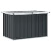 vidaXL Caixa de arruma&ccedil;&atilde;o para jardim 109x67x65 cm antracite