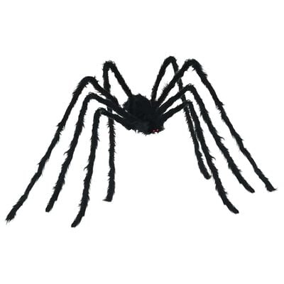 Decoração de aranha de Halloween com teias 2 pcs preta e branca 200 cm