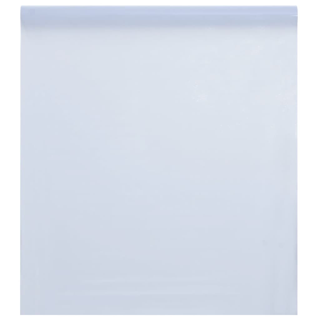 vidaXL Película janela estática 45x1000 cm PVC branco transpar. fosco