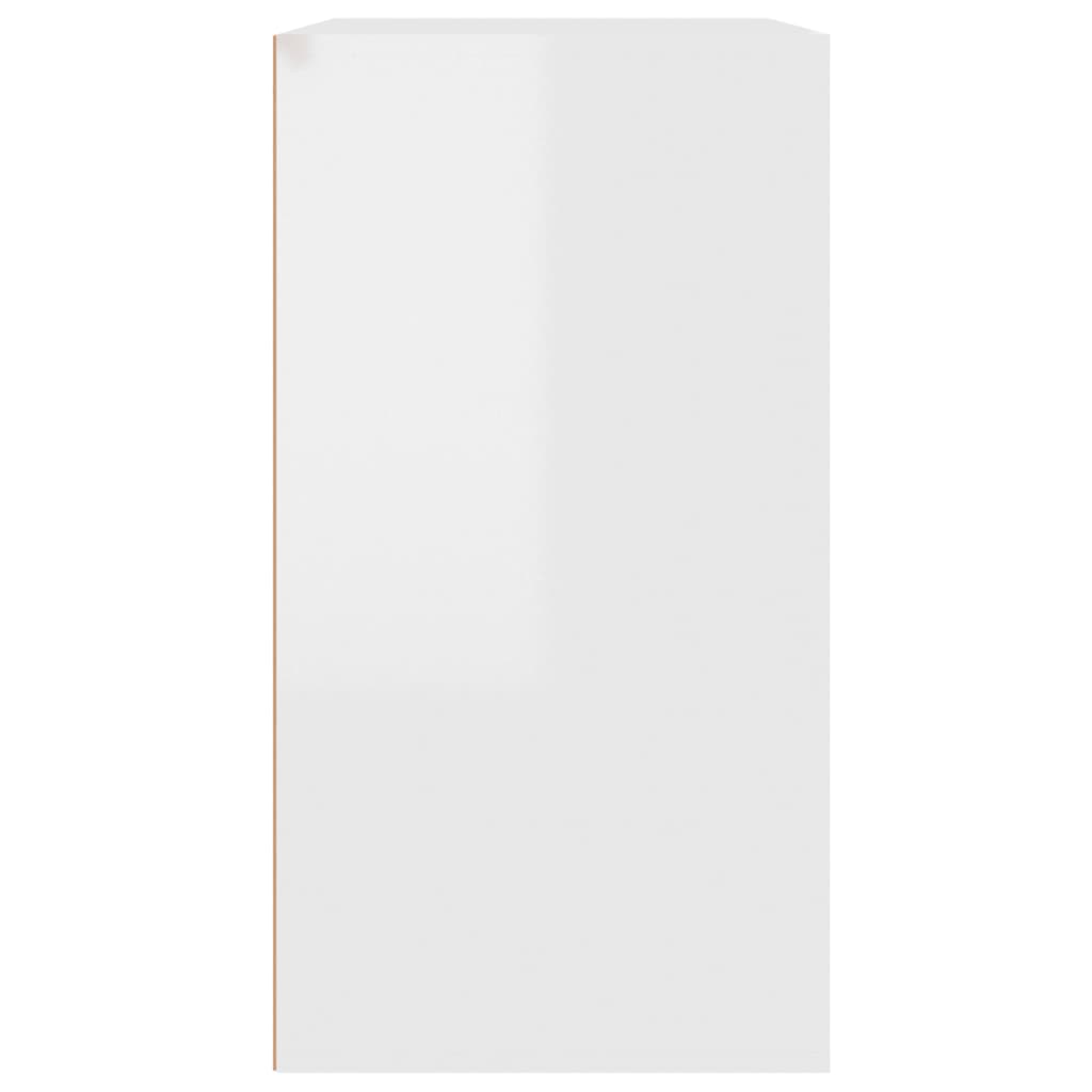 vidaXL Armário de cosmética 80x40x75 cm madeira branco brilhante