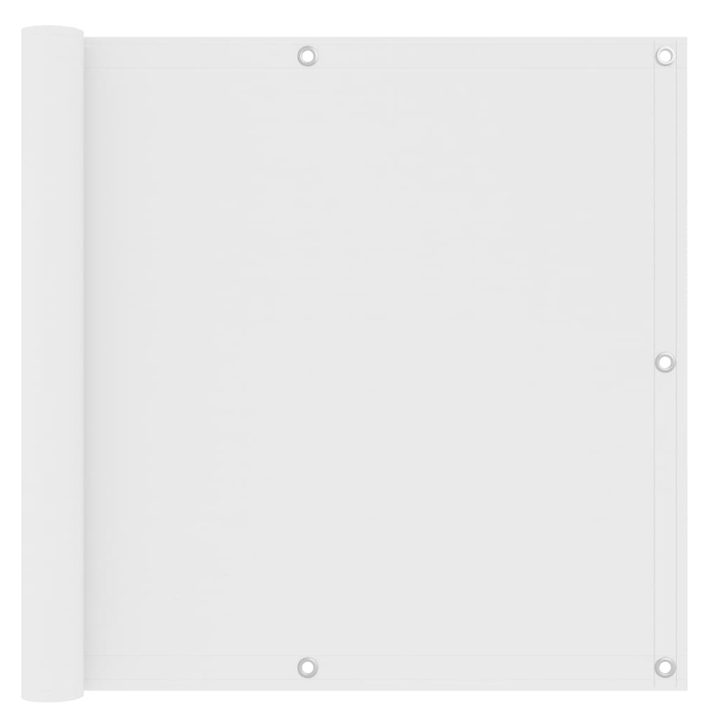 vidaXL Tela de varanda 90x500 cm tecido Oxford branco