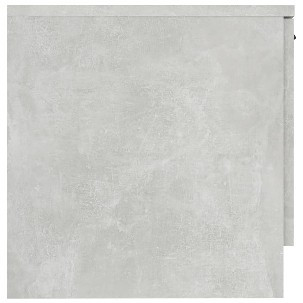 vidaXL Mesa de cabeceira 40x39x40 cm cinzento cimento