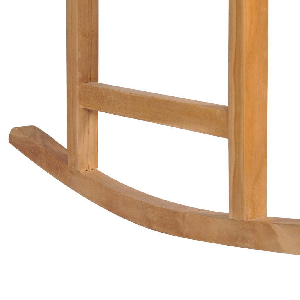 vidaXL Cadeira de baloiço madeira teca maciça