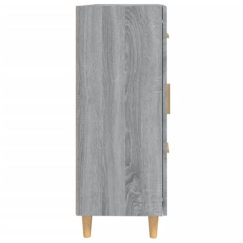 vidaXL Aparador 69,5x34x90 cm madeira processada cor sonoma cinzento