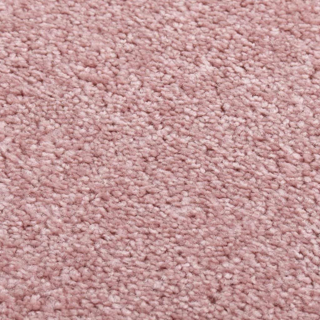 vidaXL Tapete de pelo curto 80x150 cm rosa