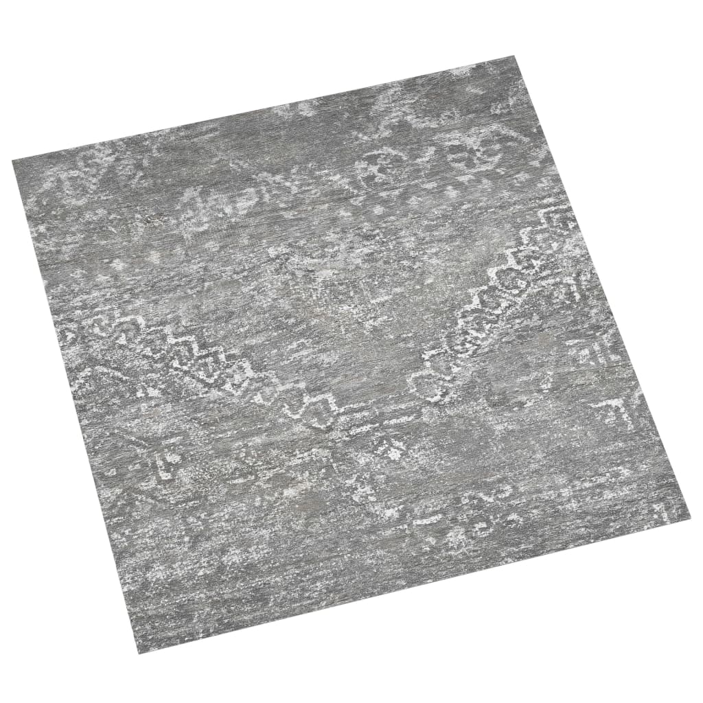 vidaXL Tábuas de soalho autoadesivas 55pcs 5,11m² PVC cinzento-cimento