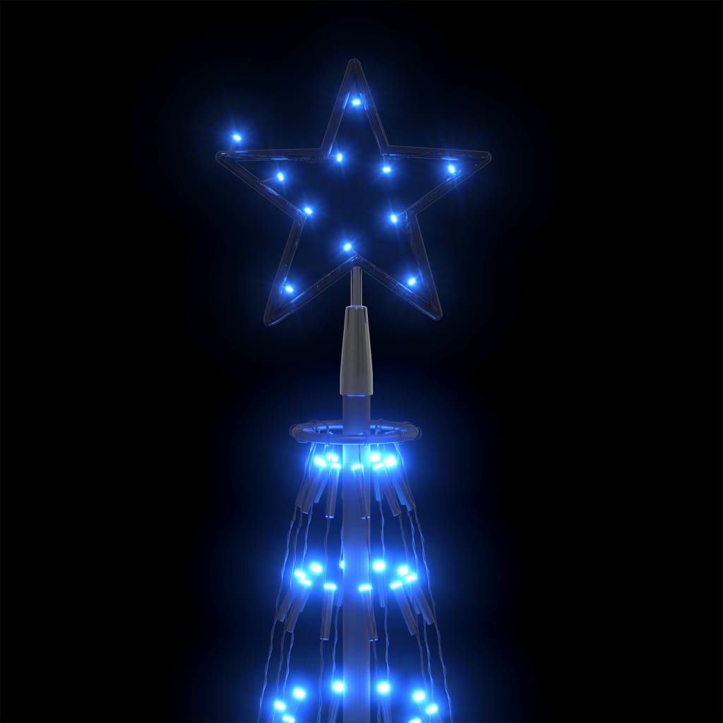 vidaXL Árvore de Natal em cone c/ 752 luzes LED 160x500 cm azul