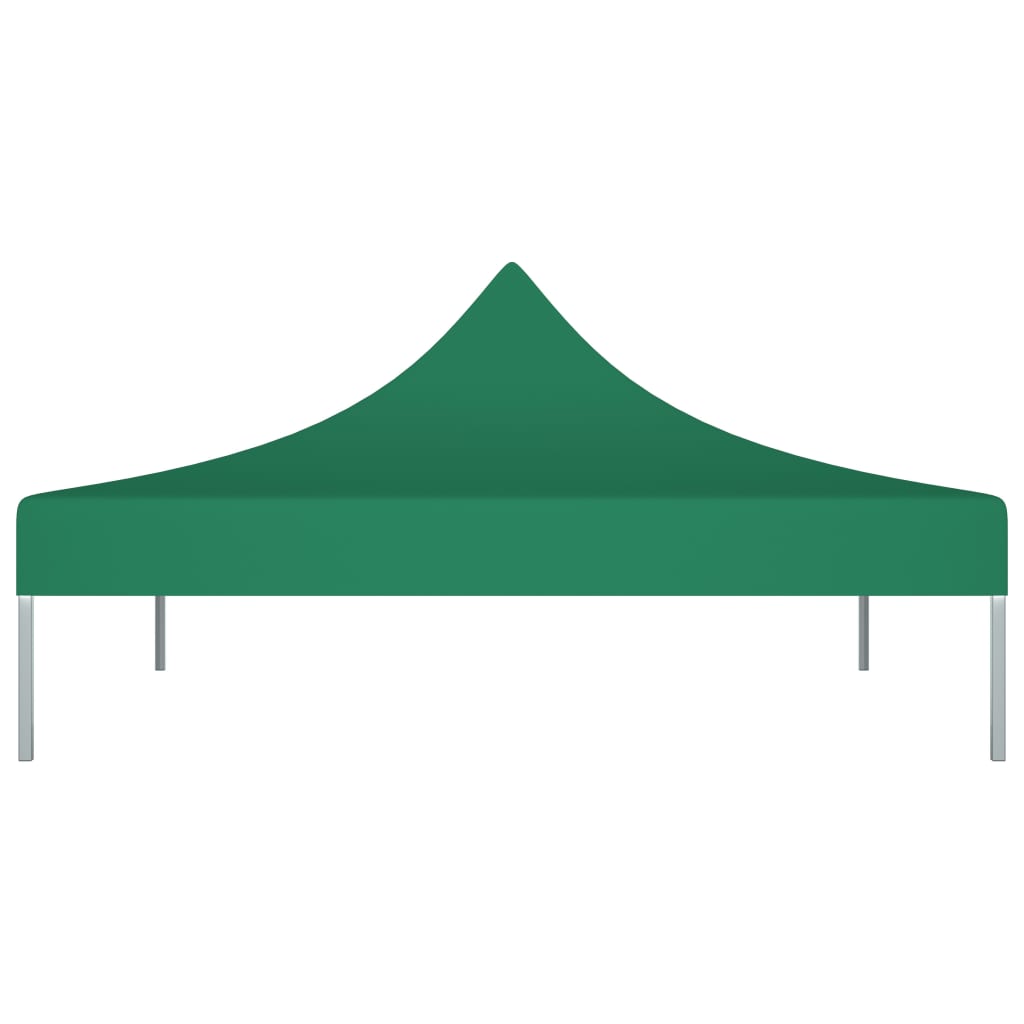 vidaXL Teto para tenda de festas 3x3 m 270 g/m² verde
