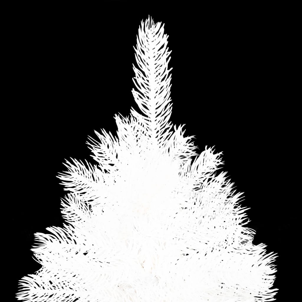 vidaXL Árvore Natal artificial pré-iluminada c/ bolas 150 cm branco