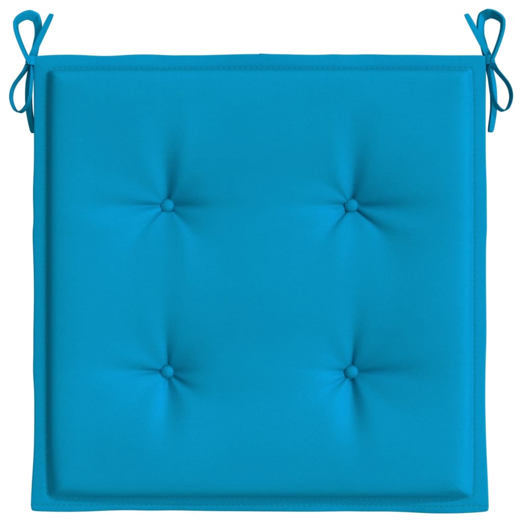 vidaXL Almofadões p/ cadeiras jardim 2 pcs 40x40x3 cm oxford azul
