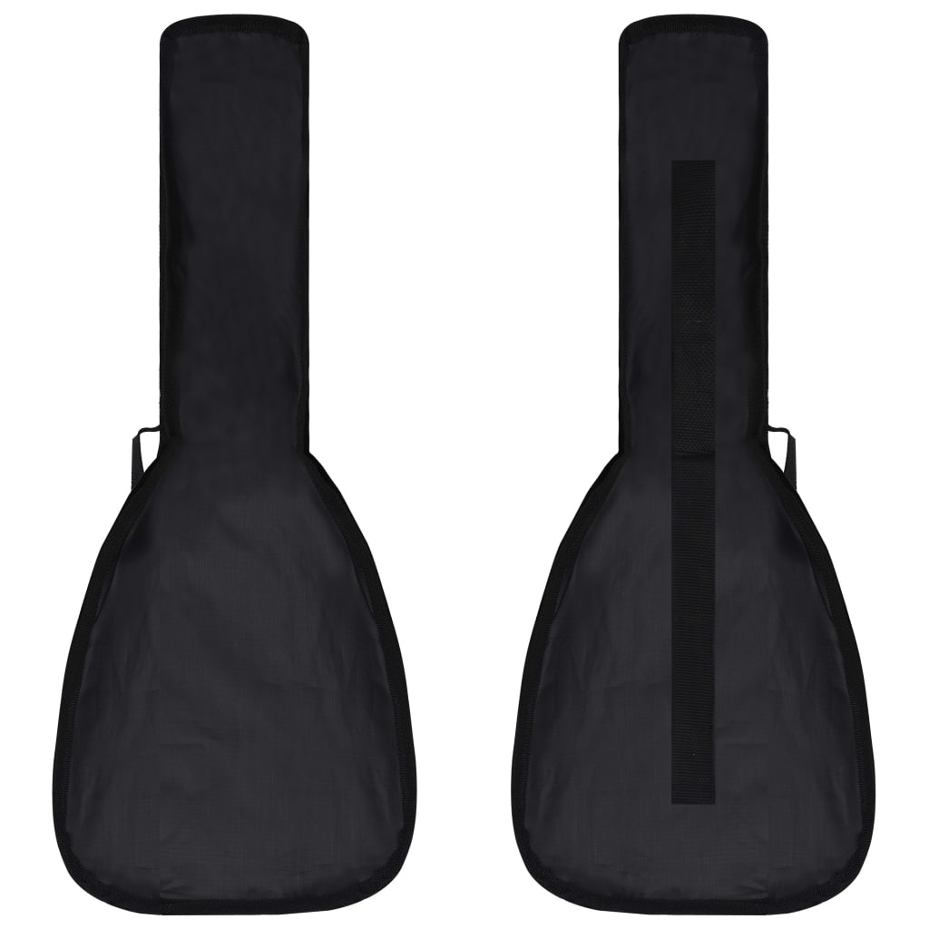vidaXL Conjunto ukulele soprano infantil com saco 23" preto