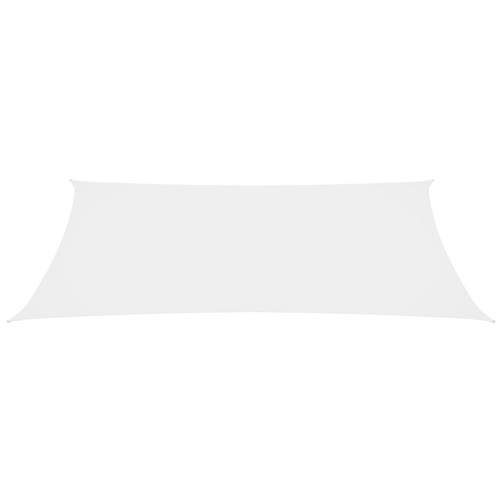 vidaXL Para-sol estilo vela tecido oxford retangular 5x8 m branco