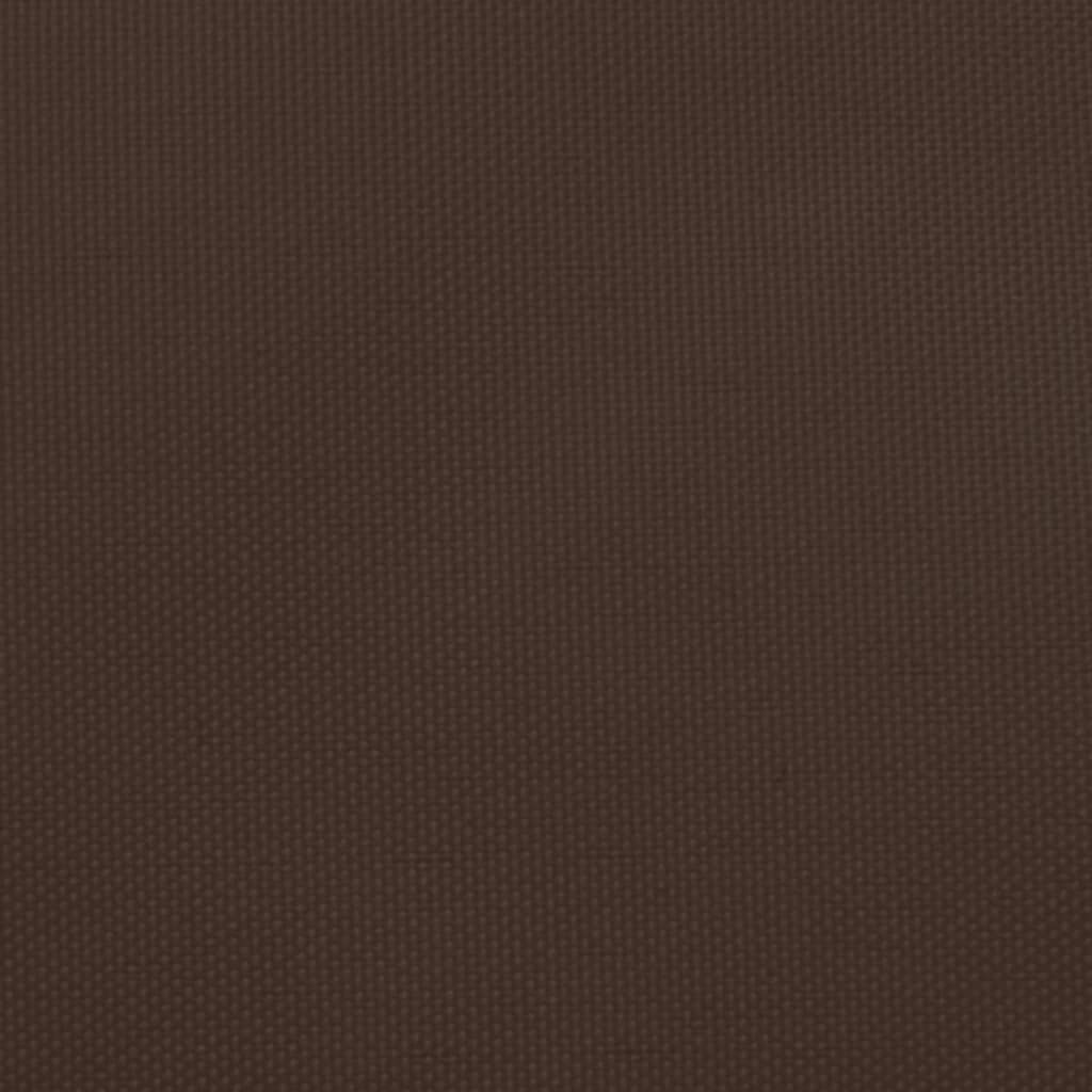 vidaXL Para-sol estilo vela tecido oxford quadrado 4,5x4,5 m castanho