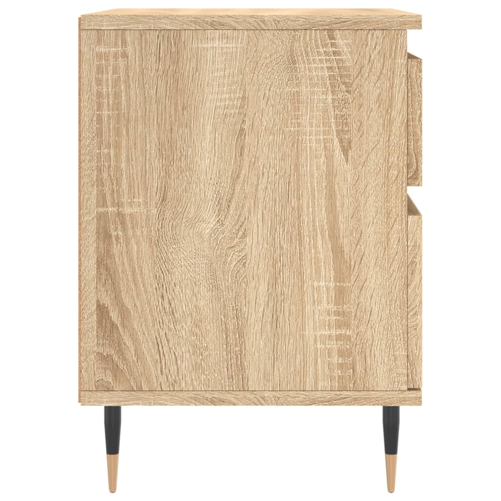 vidaXL Mesa de cabeceira 40x35x50 cm derivados madeira carvalho sonoma