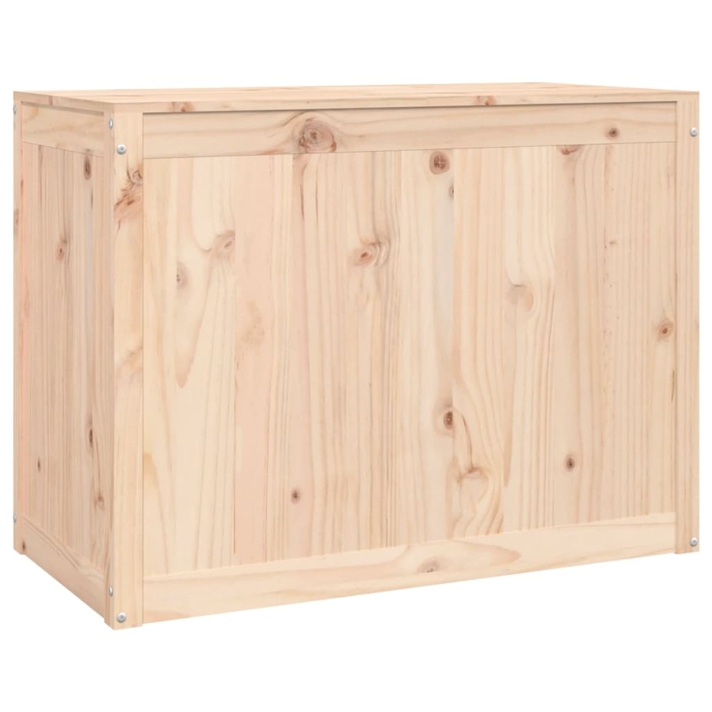 vidaXL Caixa para roupa 88,5x44x66 cm madeira de pinho maciça