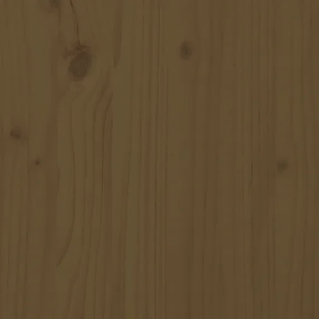 vidaXL Sapateira 70x38x45,5 cm madeira de pinho maciça castanho mel