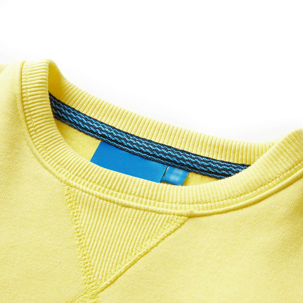 Sweatshirt para criança amarelo-claro 92