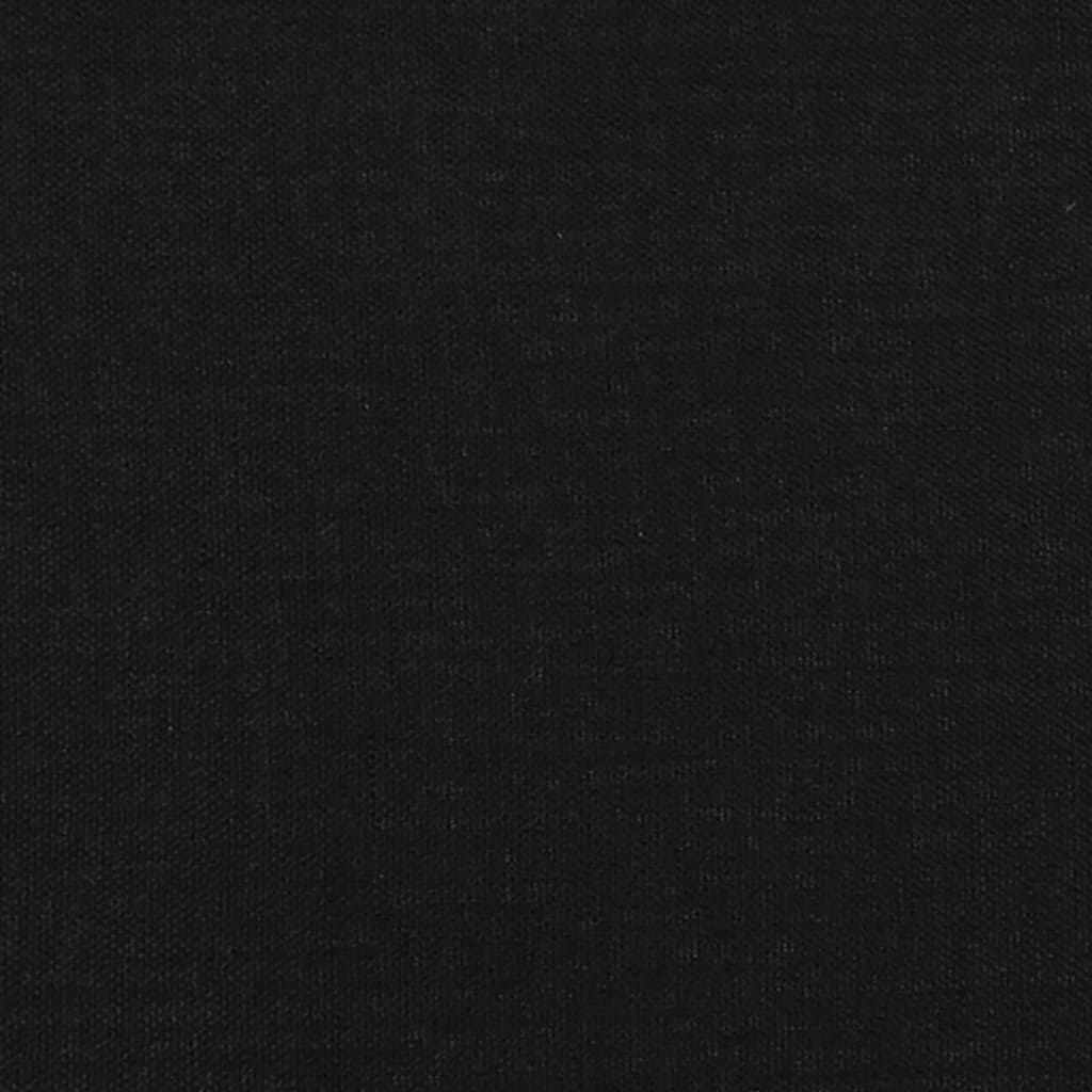 vidaXL Cabeceira de cama 2 pcs tecido 80x7x78/88 cm preto