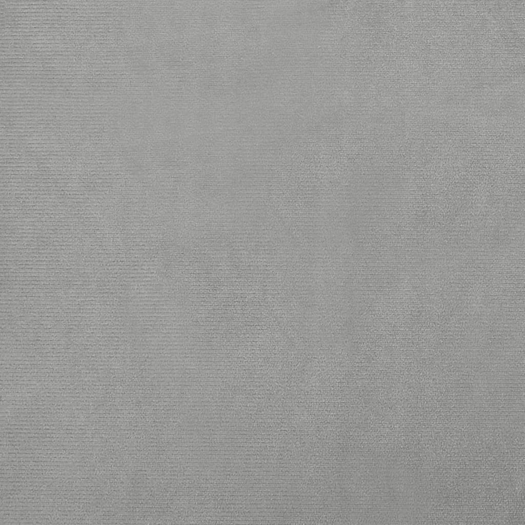 vidaXL Sofá infantil 60x40x30 cm veludo cinzento-claro