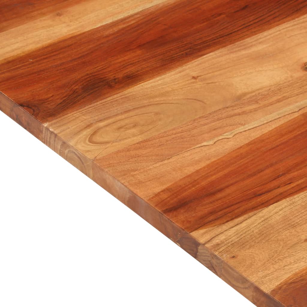 vidaXL Tampo de mesa madeira de sheesham maciça 25-27 mm 70x70 cm